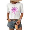 image:imageDokotoo Womens Summer Short Sleeve Sweater Pullover Knit Top Beach Vacation ClothesWhite