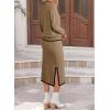 image:imageDokotoo 2 Piece Sets for Women Sweater Dress Knit Travel Outfits Winter Dresses Skirt SetBeige