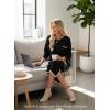 image:imageDokotoo 2 Piece Sets for Women Sweater Dress Knit Travel Outfits Winter Dresses Skirt SetBlack