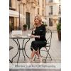 image:imageDokotoo 2 Piece Sets for Women Sweater Dress Knit Travel Outfits Winter Dresses Skirt SetBlack