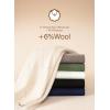 image:imageDokotoo Sweaters for Women Long Sleeve Wool Blend Crewneck Diamond Hollow Out Lightweight Soft Fall Pullover Sweater TopsBlackish Green