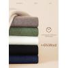 image:imageDokotoo Sweaters for Women Long Sleeve Wool Blend Crewneck Diamond Hollow Out Lightweight Soft Fall Pullover Sweater TopsBrown