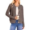 image:imageDokotoo Winter Cardigan Sweaters for Women 2025 Long Sleeve Open Front Button Down JacketCoffee