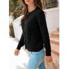 image:imageDokotoo Winter Cardigan Sweaters for Women 2025 Long Sleeve Open Front Button Down JacketColor Black