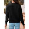image:imageDokotoo Winter Cardigan Sweaters for Women 2025 Long Sleeve Open Front Button Down JacketColor Black