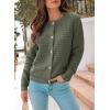 image:imageDokotoo Winter Cardigan Sweaters for Women 2025 Long Sleeve Open Front Button Down JacketMoss Green