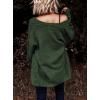 image:imageDokotoo Womens 2026 Fashion Casual Open Front Long Sleeve Chunky Cable Knit Cardigans Sweaters Outerwear Coats with PocketsGreen