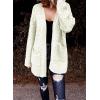 image:imageDokotoo Womens 2026 Fashion Casual Open Front Long Sleeve Chunky Cable Knit Cardigans Sweaters Outerwear Coats with PocketsWhite
