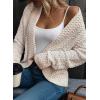 image:imageDokotoo Womens 2026 Fashion Casual Open Front Long Sleeve Chunky Knit Cardigans Sweaters Outerwear CoatsApricot
