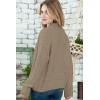 image:imageDokotoo Womens 2026 Fashion Casual Open Front Long Sleeve Chunky Knit Cardigans Sweaters Outerwear CoatsApricot Khaki