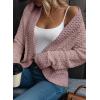 image:imageDokotoo Womens 2026 Fashion Casual Open Front Long Sleeve Chunky Knit Cardigans Sweaters Outerwear CoatsApricot Powder