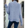 image:imageDokotoo Womens 2026 Fashion Casual Open Front Long Sleeve Chunky Knit Cardigans Sweaters Outerwear CoatsBeau Blue