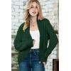 image:imageDokotoo Womens 2026 Fashion Casual Open Front Long Sleeve Chunky Knit Cardigans Sweaters Outerwear CoatsBlackish Green