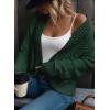 image:imageDokotoo Womens 2026 Fashion Casual Open Front Long Sleeve Chunky Knit Cardigans Sweaters Outerwear CoatsBlackish Green