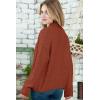 image:imageDokotoo Womens 2026 Fashion Casual Open Front Long Sleeve Chunky Knit Cardigans Sweaters Outerwear CoatsChestnut