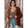 image:imageDokotoo Womens 2026 Fashion Casual Open Front Long Sleeve Chunky Knit Cardigans Sweaters Outerwear CoatsCinnamon