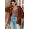 image:imageDokotoo Womens 2026 Fashion Casual Open Front Long Sleeve Chunky Knit Cardigans Sweaters Outerwear CoatsCinnamon