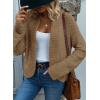 image:imageDokotoo Womens 2026 Fashion Casual Open Front Long Sleeve Chunky Knit Cardigans Sweaters Outerwear CoatsFlaxen