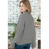 image:imageDokotoo Womens 2026 Fashion Casual Open Front Long Sleeve Chunky Knit Cardigans Sweaters Outerwear CoatsGray