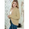 image:imageDokotoo Womens 2026 Fashion Casual Open Front Long Sleeve Chunky Knit Cardigans Sweaters Outerwear CoatsKhaki