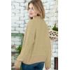 image:imageDokotoo Womens 2026 Fashion Casual Open Front Long Sleeve Chunky Knit Cardigans Sweaters Outerwear CoatsKhaki