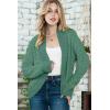 image:imageDokotoo Womens 2026 Fashion Casual Open Front Long Sleeve Chunky Knit Cardigans Sweaters Outerwear CoatsMist Green