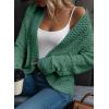 image:imageDokotoo Womens 2026 Fashion Casual Open Front Long Sleeve Chunky Knit Cardigans Sweaters Outerwear CoatsMist Green