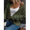 image:imageDokotoo Womens 2026 Fashion Casual Open Front Long Sleeve Chunky Knit Cardigans Sweaters Outerwear CoatsMoss Green