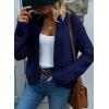 image:imageDokotoo Womens 2026 Fashion Casual Open Front Long Sleeve Chunky Knit Cardigans Sweaters Outerwear CoatsNavy Blue