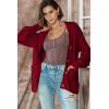 image:imageDokotoo Womens 2026 Fashion Casual Open Front Long Sleeve Chunky Knit Cardigans Sweaters Outerwear CoatsRacing Red