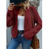 image:imageDokotoo Womens 2026 Fashion Casual Open Front Long Sleeve Chunky Knit Cardigans Sweaters Outerwear CoatsRed