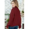 image:imageDokotoo Womens 2026 Fashion Casual Open Front Long Sleeve Chunky Knit Cardigans Sweaters Outerwear CoatsRed
