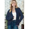 image:imageDokotoo Womens 2026 Fashion Casual Open Front Long Sleeve Chunky Knit Cardigans Sweaters Outerwear CoatsSail