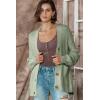 image:imageDokotoo Womens 2026 Fashion Casual Open Front Long Sleeve Chunky Knit Cardigans Sweaters Outerwear CoatsSmoke Green