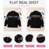 image:imageDokotoo Womens Cardigan Sweaters Long Sleeve Casual Striped Color Block Cable Knit Fall Outfits with PocketsBlack