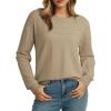 image:imageDokotoo Womens Casual 2026 Wool Hollow Out Fall Winter Sweaters Trendy Lightweight Crochet Pullover TopsPale Khaki