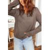 image:imageDokotoo Womens Crochet Sweaters 2025 Winter Casual Lightweight Long Sleeve Hollow Out Sweater TopsCoffee