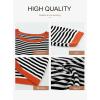 image:imageDokotoo Womens Long Sleeve Sweaters Casual Crewneck Fashion Spring Striped Color Block Shirts High Low Pullover Sweater TopsA Black