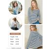 image:imageDokotoo Womens Long Sleeve Sweaters Casual Crewneck Fashion Spring Striped Color Block Shirts High Low Pullover Sweater TopsB Grey 2