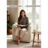 image:imageDokotoo Womens Oversized Cozy Sweaters 2025 Long Sleeve Waffle Knit Casual Chunky Pullover Sweater Winter ClothesDark Brown