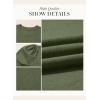 image:imageDokotoo Womens Short Puff Sleeve Knit Tops 2025 Round Neck Hollow Out Tops Cozy Sweaters for WomenGreen