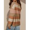 image:imageDokotoo Womens Striped Casual Sweaters 2025 Fall Trendy Loose Fit Knit Pullover TopsDesert Palm