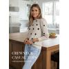image:imageDokotoo Womens Sweaters 2025 Long Sleeve Crewneck Casual Tops Lightweight Wool Pullover Jumper ShirtsApricot