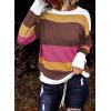 image:imageDokotoo Womens Sweaters Striped Fall Winter Outfits 2025 Crewneck Drawstring Color Block Fashion ClothingWild Ginger