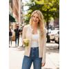 image:imageDokotoo Womens Wool Blend Lightweight Spring Business Casual Cardigan Sweaters TopsApricot