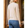 image:imageDokotoo Womens Wool Blend Lightweight Spring Business Casual Cardigan Sweaters TopsApricot