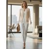 image:imageDokotoo Womens Wool Blend Lightweight Spring Business Casual Cardigan Sweaters TopsApricot
