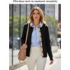 image:imageDokotoo Womens Wool Blend Lightweight Spring Business Casual Cardigan Sweaters TopsBlack