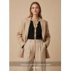 image:imageDokotoo Womens Wool Blend Lightweight Spring Business Casual Cardigan Sweaters TopsBlack