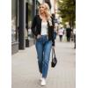 image:imageDokotoo Womens Wool Blend Lightweight Spring Business Casual Cardigan Sweaters TopsBlack